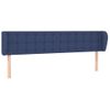 Cabecero Cama | Panel De Cabecera De Tela Azul 163x23x78/88 Cm Cfw323344