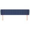 Cabecero Cama | Panel De Cabecera De Tela Azul 163x23x78/88 Cm Cfw323344