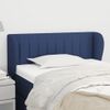 Cabecero Cama | Panel De Cabecera De Tela Azul 93x23x78/88 Cm Cfw782199