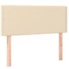 Cabecero Cama | Panel De Cabecera De Tela Color Crema 100x5x78/88 Cm Cfw622554