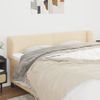 Cabecero Cama | Panel De Cabecera De Tela Color Crema 183x23x78/88 Cm Cfw959894