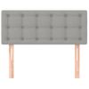 Cabecero Cama | Panel De Cabecera De Tela Gris Claro 100x5x78/88 Cm Cfw278123