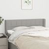 Cabecero Cama | Panel De Cabecera De Tela Gris Claro 147x16x78/88 Cm Cfw986322