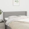 Cabecero Cama | Panel De Cabecera De Tela Gris Claro 147x16x78/88 Cm Cfw168206