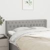 Cabecero Cama | Panel De Cabecera De Tela Gris Claro 147x16x78/88 Cm Cfw796422