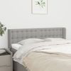 Cabecero Cama | Panel De Cabecera De Tela Gris Claro 147x16x78/88 Cm Cfw506421