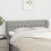 Cabecero Cama | Panel De Cabecera De Tela Gris Claro 163x23x78/88 Cm Cfw949437