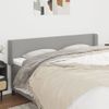 Cabecero Cama | Panel De Cabecera De Tela Gris Claro 183x16x78/88 Cm Cfw113047