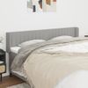 Cabecero Cama | Panel De Cabecera De Tela Gris Claro 183x16x78/88 Cm Cfw510635