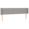 Cabecero Cama | Panel De Cabecera De Tela Gris Claro 183x16x78/88 Cm Cfw510635