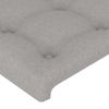 Cabecero Cama | Panel De Cabecera De Tela Gris Claro 183x23x78/88 Cm Cfw995467