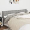 Cabecero Cama | Panel De Cabecera De Tela Gris Claro 203x23x78/88 Cm Cfw934248