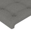 Cabecero Cama | Panel De Cabecera De Tela Gris Oscuro 93x16x78/88 Cm Cfw547787