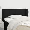 Cabecero Cama | Panel De Cabecera De Tela Negro 103x23x78/88 Cm Cfw342702