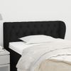 Cabecero Cama | Panel De Cabecera De Tela Negro 103x23x78/88 Cm Cfw495226