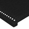 Cabecero Cama | Panel De Cabecera De Tela Negro 147x23x78/88 Cm Cfw143588