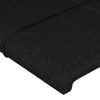 Cabecero Cama | Panel De Cabecera De Tela Negro 203x23x78/88 Cm Cfw397378