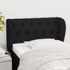 Cabecero Cama | Panel De Cabecera De Tela Negro 83x23x78/88 Cm Cfw903246