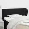 Cabecero Cama | Panel De Cabecera De Tela Negro 83x23x78/88 Cm Cfw307524