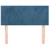 Cabecero Cama | Panel De Cabecera De Terciopelo Azul 100x5x78/88 Cm Cfw497987