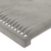 Cabecero Cama | Panel De Cabecera De Terciopelo Gris Claro 103x16x78/88 Cm Cfw941050