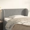 Cabecero Cama | Panel De Cabecera De Terciopelo Gris Claro 103x23x78/88 Cm Cfw978440