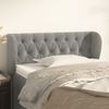 Cabecero Cama | Panel De Cabecera De Terciopelo Gris Claro 103x23x78/88 Cm Cfw912854