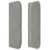 Cabecero Cama | Panel De Cabecera De Terciopelo Gris Claro 147x16x78/88 Cm Cfw187359