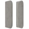 Cabecero Cama | Panel De Cabecera De Terciopelo Gris Claro 147x16x78/88 Cm Cfw689763