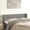 Cabecero Cama | Panel De Cabecera De Terciopelo Gris Claro 147x16x78/88 Cm Cfw955544