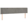 Cabecero Cama | Panel De Cabecera De Terciopelo Gris Claro 183x16x78/88 Cm Cfw773779