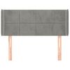 Cabecero Cama | Panel De Cabecera De Terciopelo Gris Claro 83x16x78/88 Cm Cfw351998