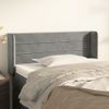 Cabecero Cama | Panel De Cabecera De Terciopelo Gris Claro 83x16x78/88 Cm Cfw725588