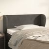 Cabecero Cama | Panel De Cabecera De Terciopelo Gris Oscuro 103x23x78/88 Cm Cfw893953