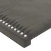 Cabecero Cama | Panel De Cabecera De Terciopelo Gris Oscuro 147x16x78/88 Cm Cfw889777