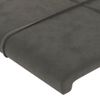 Cabecero Cama | Panel De Cabecera De Terciopelo Gris Oscuro 147x23x78/88 Cm Cfw592637