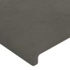 Cabecero Cama | Panel De Cabecera De Terciopelo Gris Oscuro 147x23x78/88 Cm Cfw277220