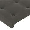 Cabecero Cama | Panel De Cabecera De Terciopelo Gris Oscuro 147x23x78/88 Cm Cfw800986