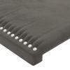 Cabecero Cama | Panel De Cabecera De Terciopelo Gris Oscuro 163x16x78/88 Cm Cfw142889