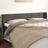 Cabecero Cama | Panel De Cabecera De Terciopelo Gris Oscuro 163x16x78/88 Cm Cfw857019