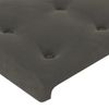 Cabecero Cama | Panel De Cabecera De Terciopelo Gris Oscuro 203x23x78/88 Cm Cfw203941