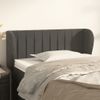 Cabecero Cama | Panel De Cabecera De Terciopelo Gris Oscuro 83x23x78/88 Cm Cfw752292