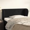 Cabecero Cama | Panel De Cabecera De Terciopelo Negro 93x23x78/88 Cm Cfw484844