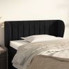 Cabecero Cama | Panel De Cabecera De Terciopelo Negro 93x23x78/88 Cm Cfw595137