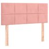 Cabecero Cama | Panel De Cabecera De Terciopelo Rosa 100x5x78/88 Cm Cfw780160