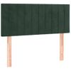 Cabecero Cama | Panel De Cabecera De Terciopelo Verde Oscuro 100x5x78/88 Cm Cfw964420