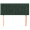 Cabecero Cama | Panel De Cabecera De Terciopelo Verde Oscuro 100x5x78/88 Cm Cfw964420