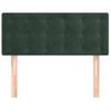 Cabecero Cama | Panel De Cabecera De Terciopelo Verde Oscuro 100x5x78/88 Cm Cfw330159