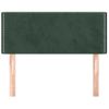 Cabecero Cama | Panel De Cabecera De Terciopelo Verde Oscuro 80x5x78/88 Cm Cfw914135