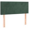 Cabecero Cama | Panel De Cabecera De Terciopelo Verde Oscuro 80x5x78/88 Cm Cfw822066